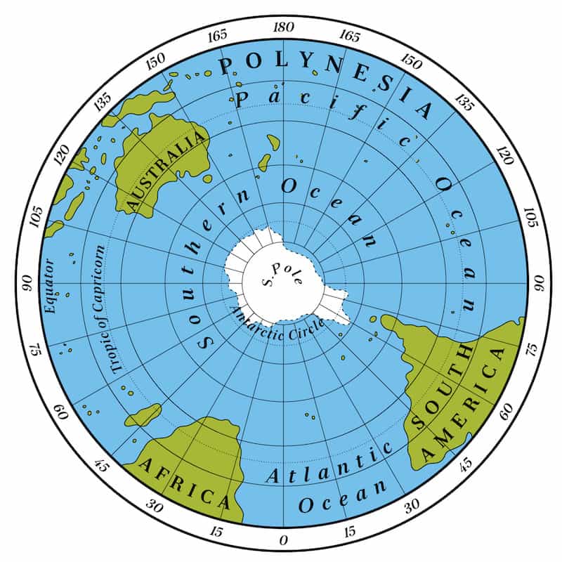 南氷洋の地図